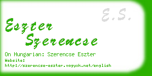 eszter szerencse business card